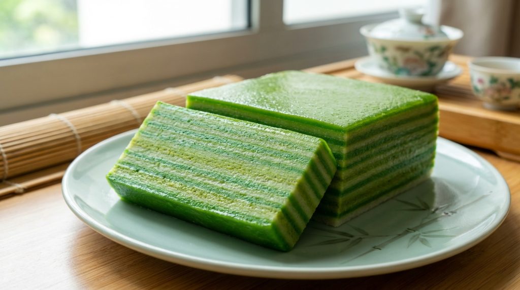 plongez dans l'univers gourmand du gâteau vert asiatique traditionnel et découvrez ses secrets de préparation authentiques pour un délice unique.