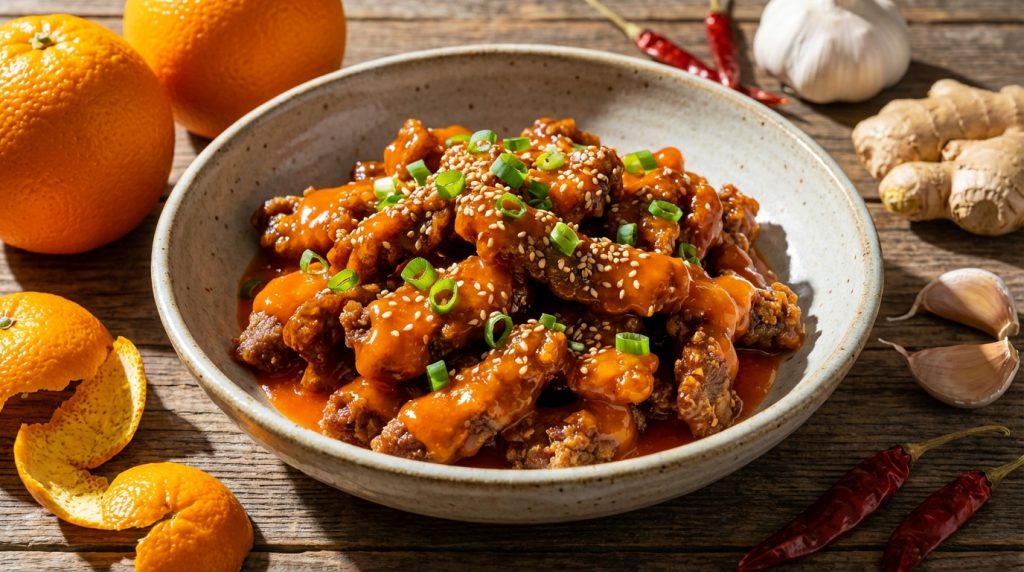 découvrez une recette facile et rapide de bœuf à l'orange asiatique, parfaite pour un repas savoureux et exotique à partager en famille ou entre amis.