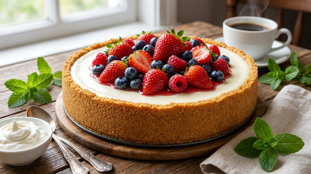 découvrez notre recette facile de cheesecake new-yorkais sans cuisson, idéale pour un dessert gourmand et rapide à préparer. un délice crémeux qui plaira à tous !