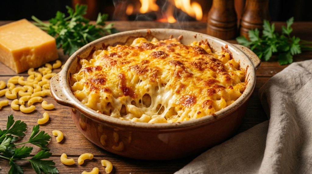 découvrez notre recette facile de mac and cheese casserole, un plat réconfortant parfait pour un repas gourmand et rapide à préparer.