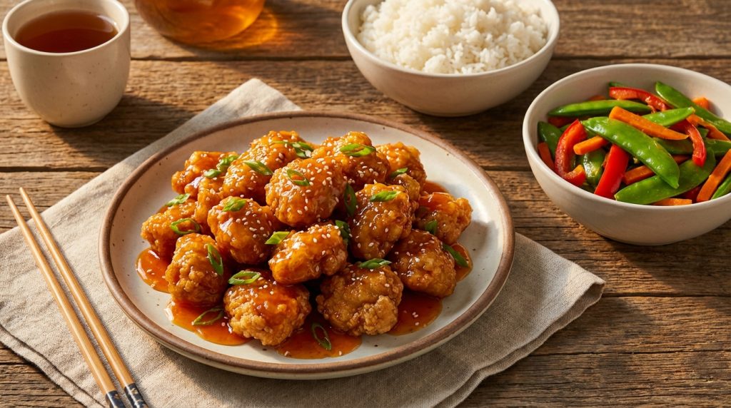 découvrez une recette facile et rapide de poulet à l'orange façon asiatique, idéale pour un dîner savoureux et parfumé qui plaira à toute la famille.