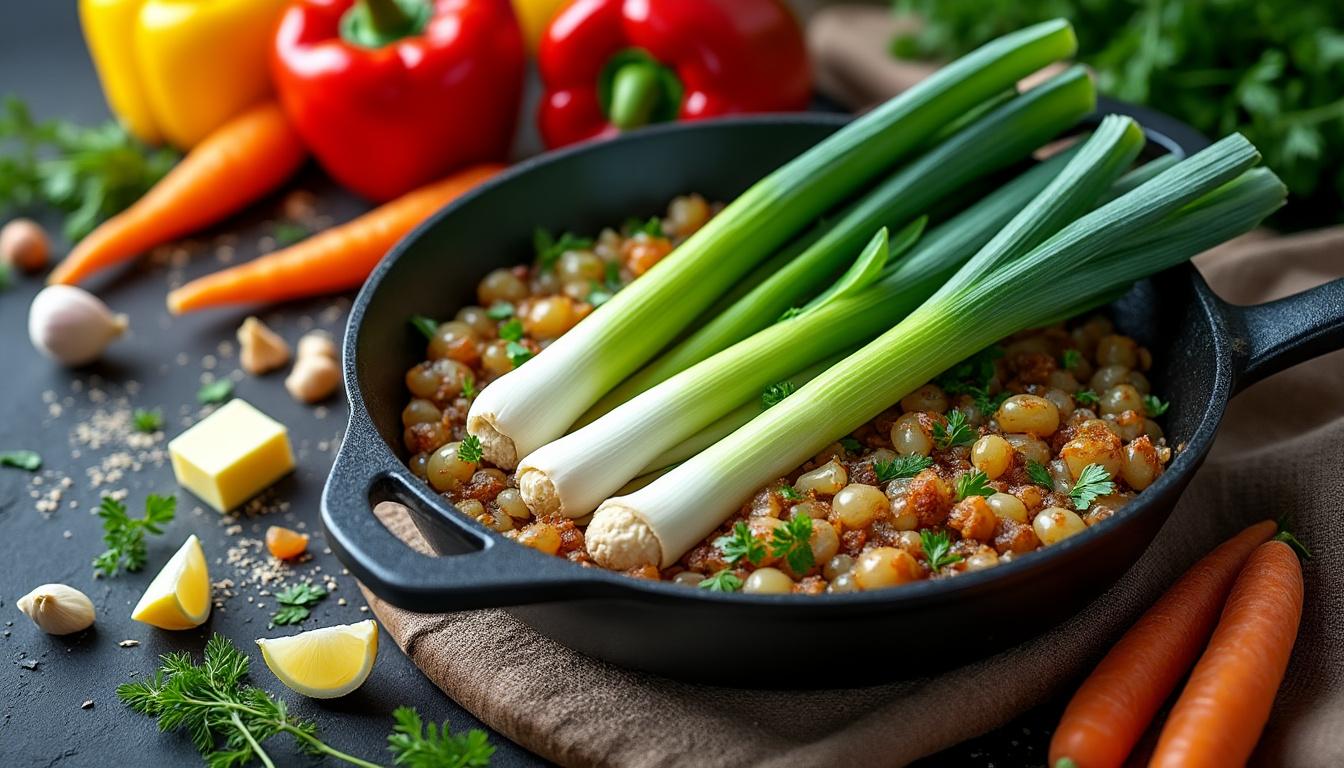 découvrez notre recette facile avec poireaux pour un repas savoureux et rapide à préparer. idéale pour un dîner gourmand et plein de fraîcheur.