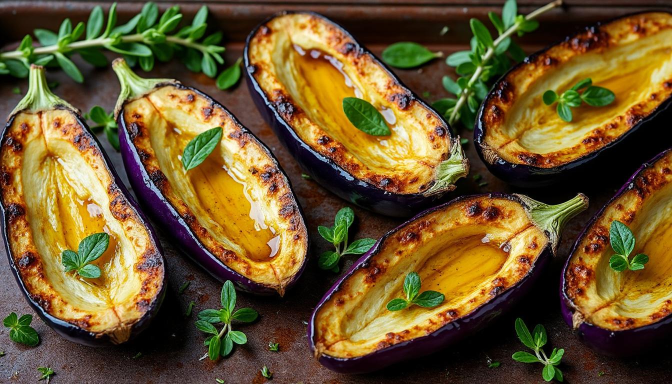 découvrez une recette facile d'aubergine pour préparer un repas savoureux et plein de saveurs. idéal pour un dîner rapide et gourmand.