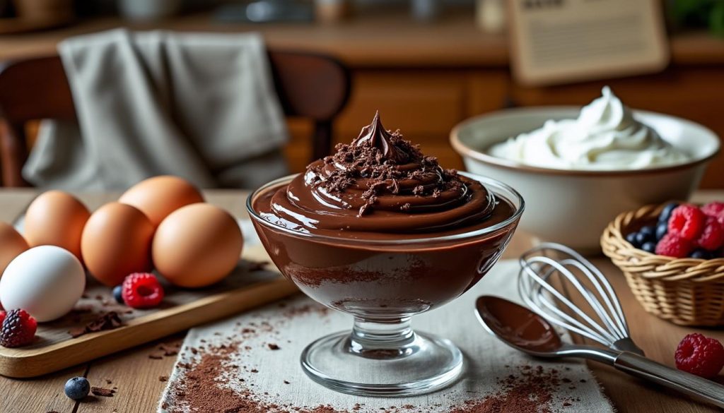 découvrez la recette traditionnelle de la mousse au chocolat à l'ancienne, avec des astuces simples pour une préparation réussie et un goût authentique.