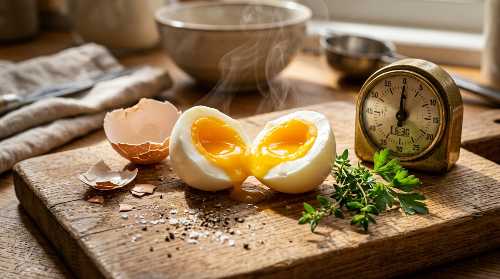 découvrez le temps de cuisson parfait pour obtenir un œuf mollet réussi, avec un jaune fondant et un blanc ferme. astuces simples pour maîtriser la cuisson à la minute près.