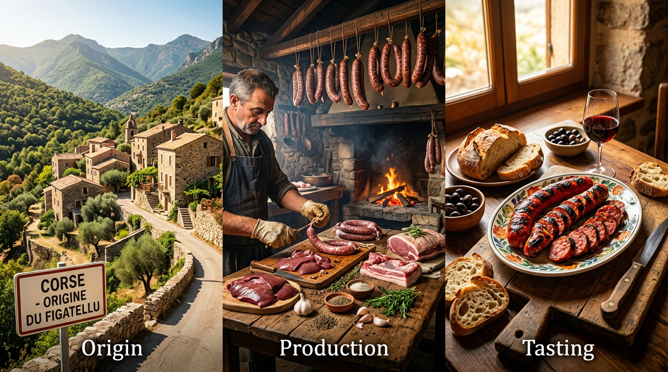 découvrez tout sur le figatelli : son origine, son processus de fabrication traditionnel et les meilleures façons de le déguster pour savourer ce charcuterie corse unique.