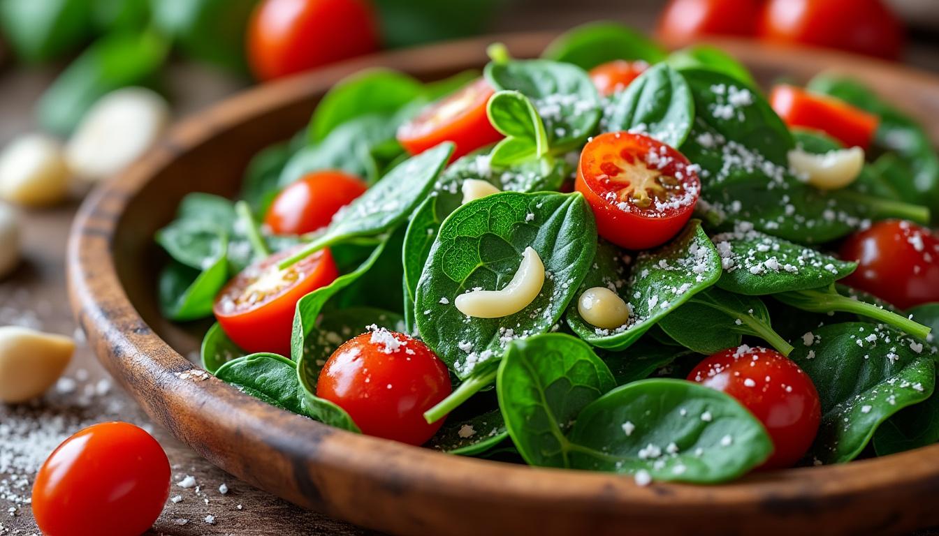 explorez une recette facile et délicieuse mettant en vedette les épinards, parfaite pour un repas rapide et nutritif.