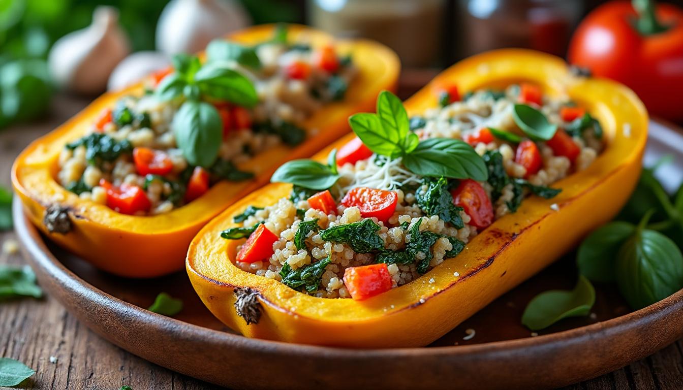 découvrez notre recette facile de butternut farcie, idéale pour un repas savoureux et réconfortant. parfaite pour toutes les occasions, simple à préparer et délicieuse à déguster.
