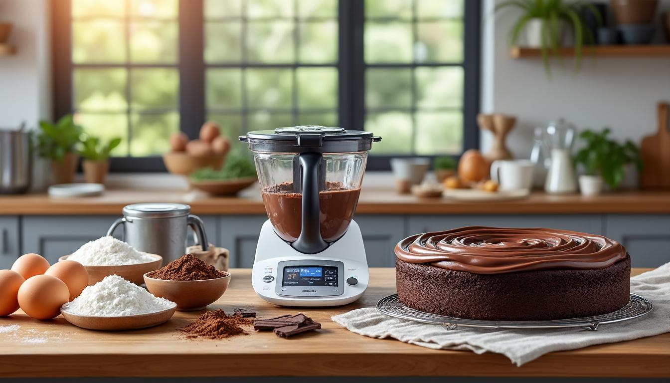 apprenez à préparer un gâteau au chocolat moelleux et rapide avec thermomix grâce à notre recette simple et délicieuse, idéale pour toutes les occasions.