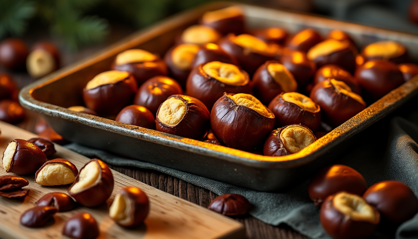 découvrez nos astuces simples et efficaces pour réussir la cuisson des châtaignes au four à tous les coups et savourer ce délice d'automne.