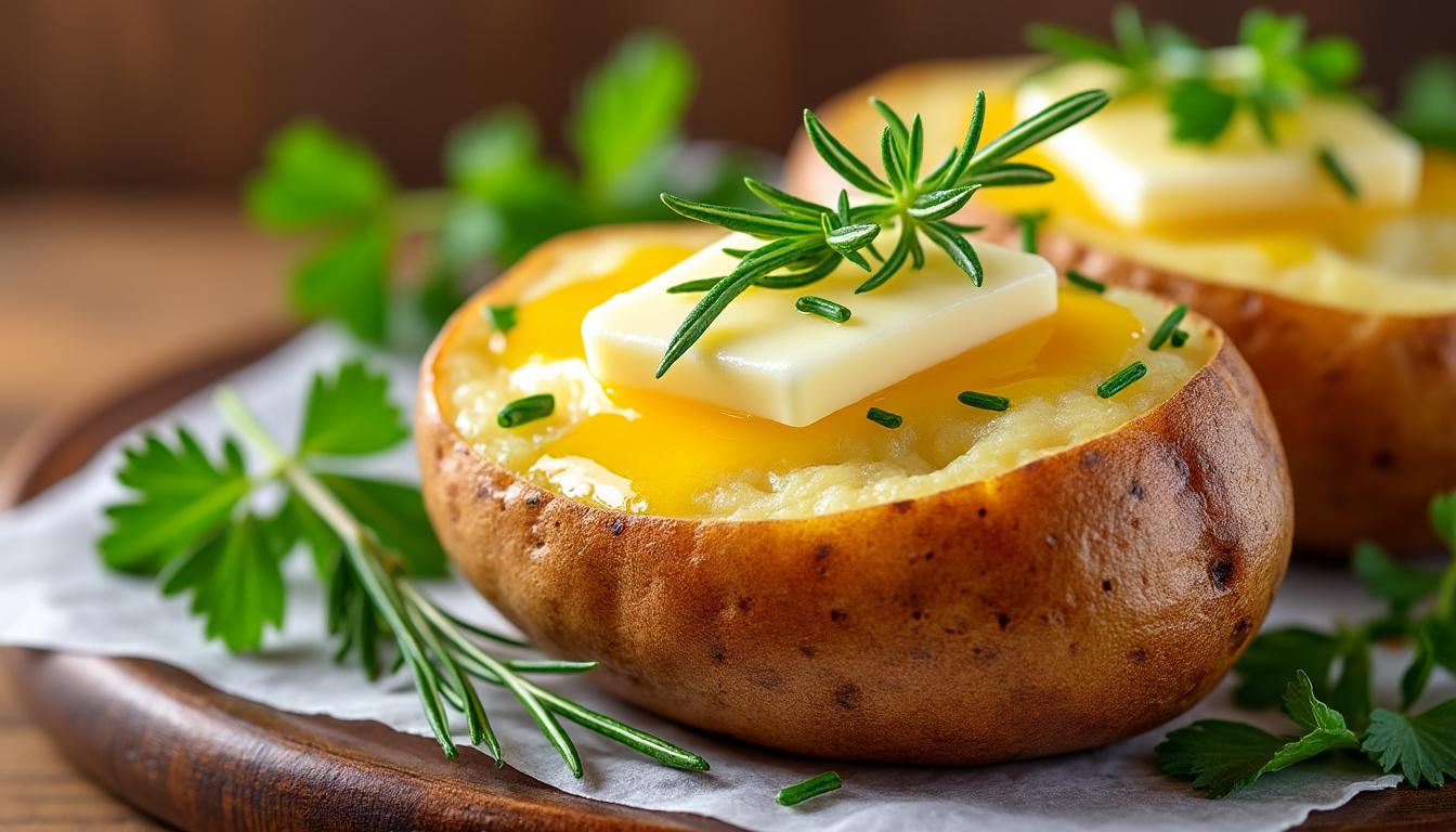 découvrez notre recette facile de pommes de terre au four, fondantes et savoureuses, parfaite pour un accompagnement qui ravira toute la famille.