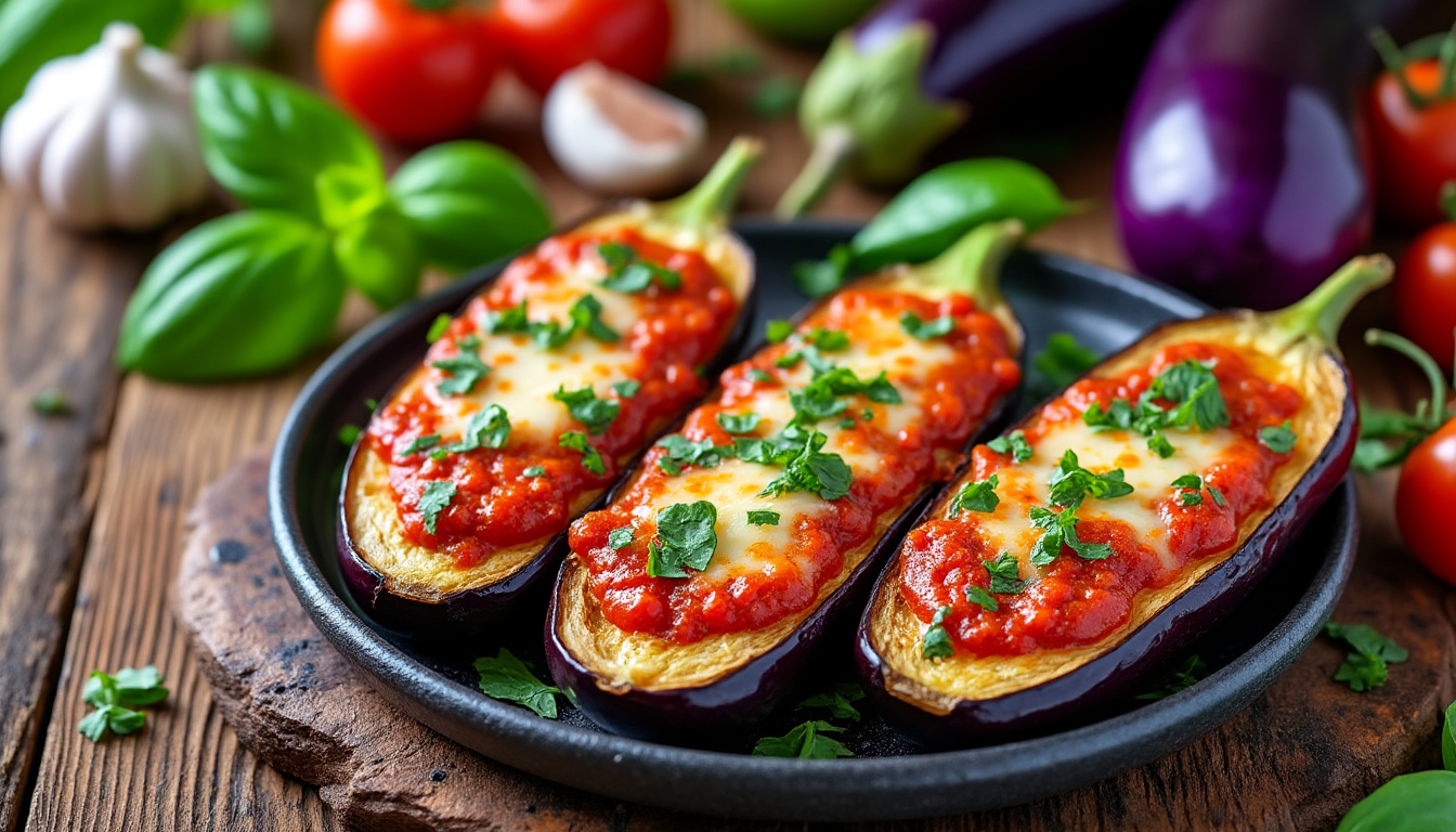 découvrez une recette facile et gourmande à base d’aubergines, parfaite pour un repas savoureux et rapide à préparer.