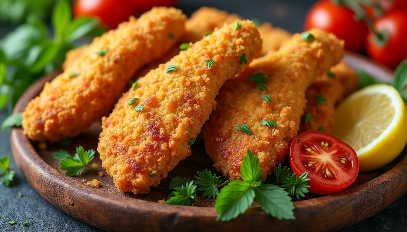 découvrez une recette facile et savoureuse d'aiguillette de poulet, idéale pour un repas rapide et délicieux au quotidien.