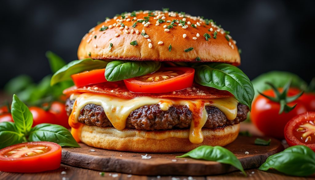 découvrez le pizza burger, une délicieuse fusion entre la pizza et le burger, alliant saveurs et textures pour une expérience gourmande unique.