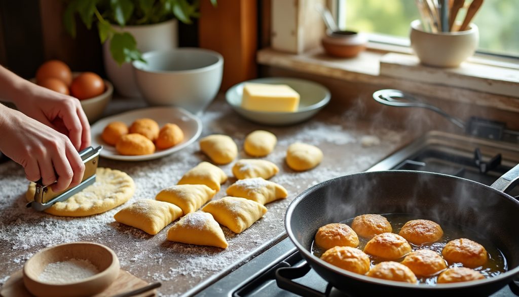 découvrez comment préparer des bugnes lyonnaises traditionnelles facilement à la maison avec notre recette authentique et astuces pour des bugnes moelleuses et savoureuses.