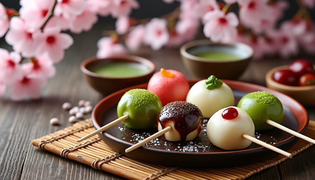découvrez l'histoire fascinante du dango, une douceur japonaise traditionnelle, et explorez ses saveurs délicates qui raviront vos papilles.