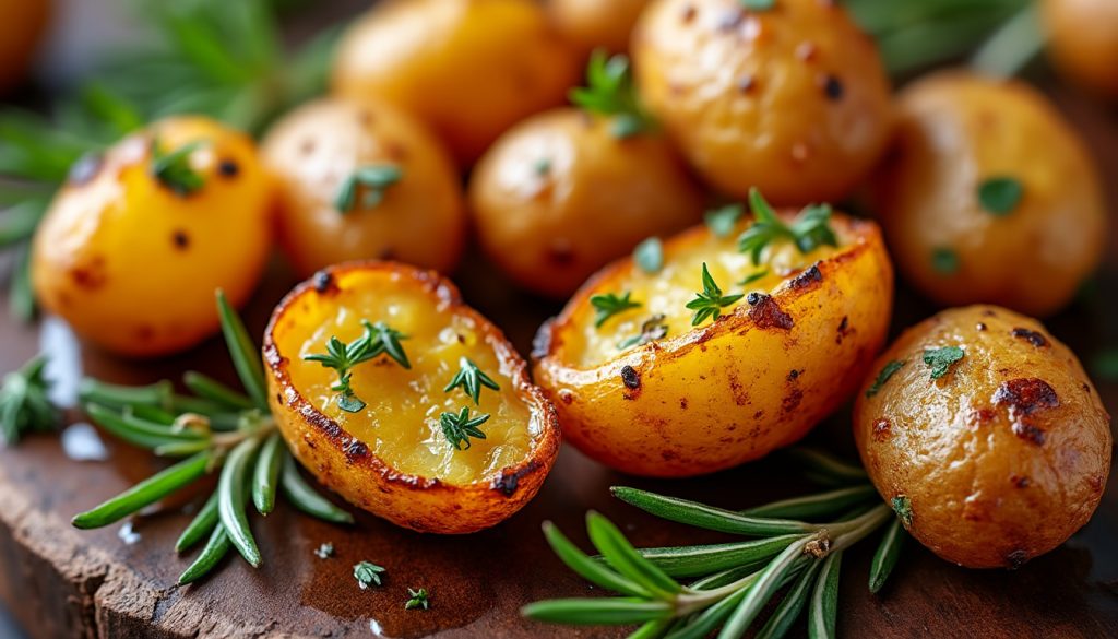 découvrez la recette facile et savoureuse des pommes de terre grenaille au four croustillantes, parfaites pour un accompagnement délicieux et rapide.