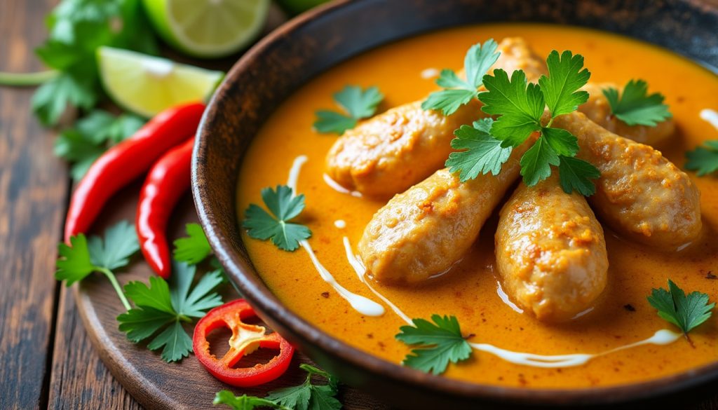 découvrez notre recette facile et savoureuse de poulet au curry et lait de coco, un plat exotique et crémeux qui ravira vos papilles en un rien de temps.