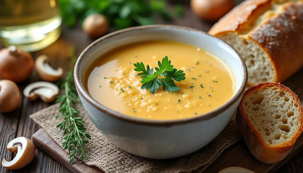 découvrez une recette facile de soupe champenoise, idéale pour un repas réconfortant et savoureux. parfaite pour réchauffer vos soirées avec des ingrédients simples et gourmands.