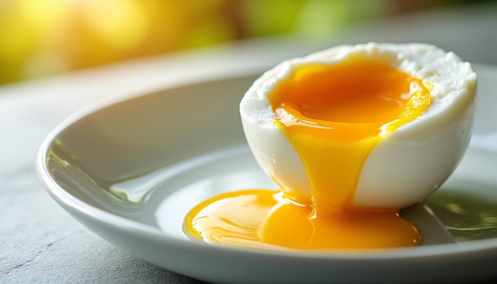 découvrez le temps de cuisson idéal pour réussir un œuf mollet fondant à la perfection, avec un blanc délicatement pris et un jaune onctueux.