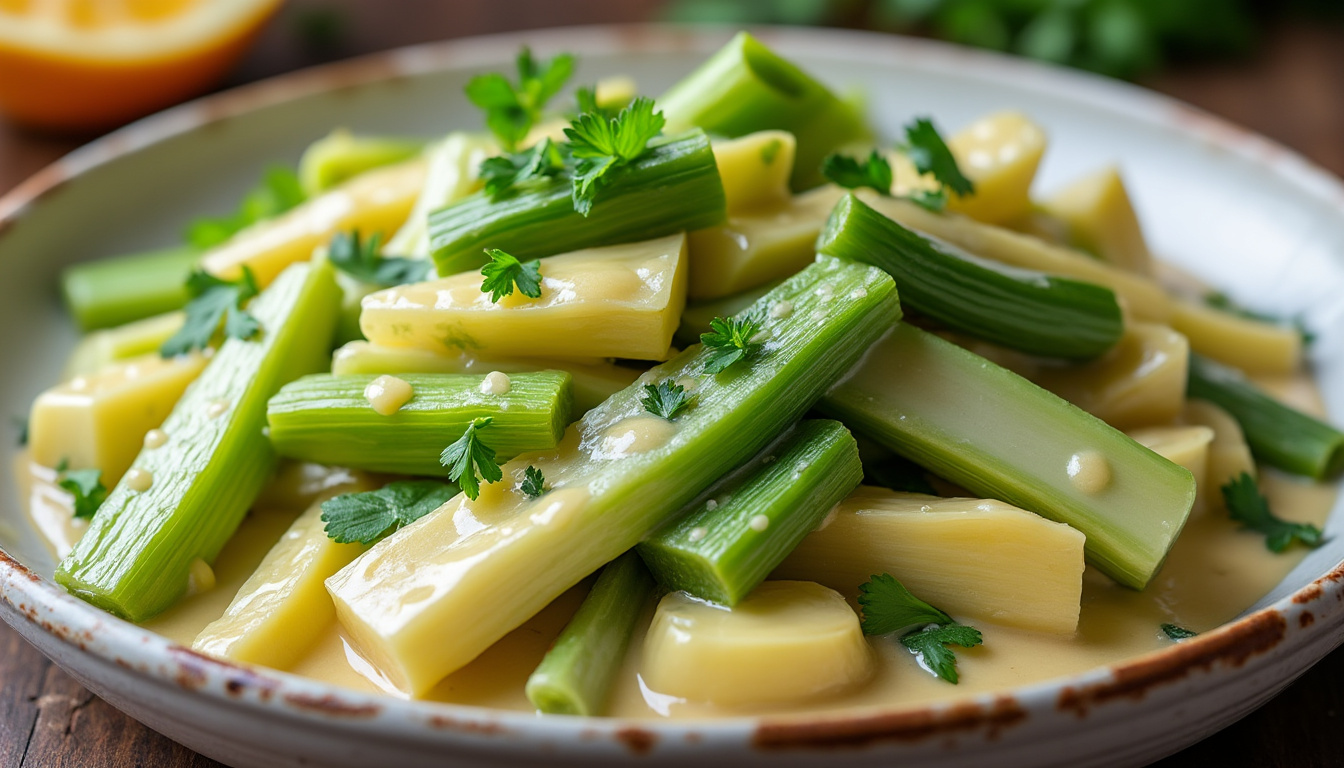découvrez une recette simple et délicieuse pour préparer des poireaux à la crème onctueux et savoureux, parfaits pour accompagner vos plats préférés.