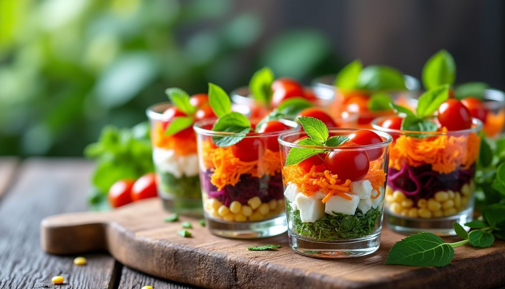 découvrez comment préparer des verrines apéritives originales et faciles pour impressionner vos invités avec des recettes simples et savoureuses.
