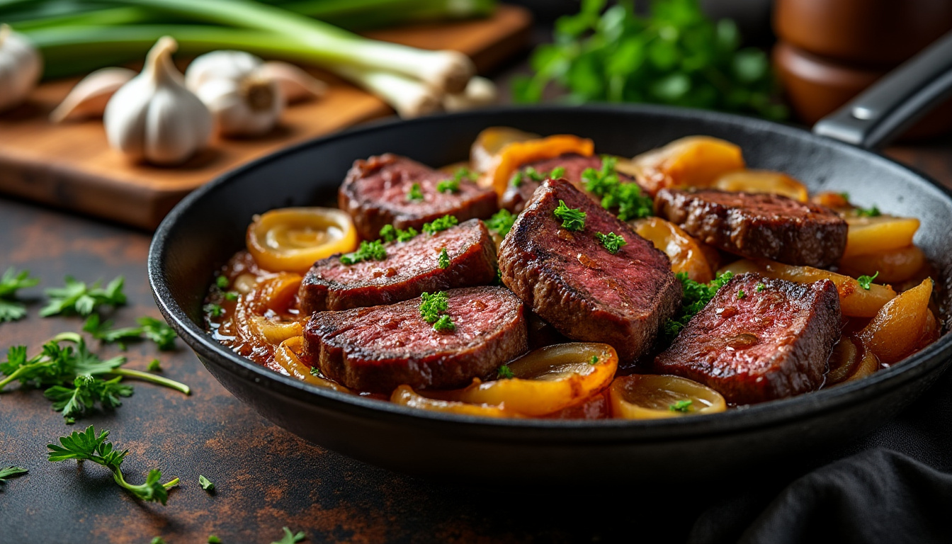 découvrez notre recette de boeuf aux oignons avec des astuces simples pour réussir un plat savoureux et fondant à chaque fois.