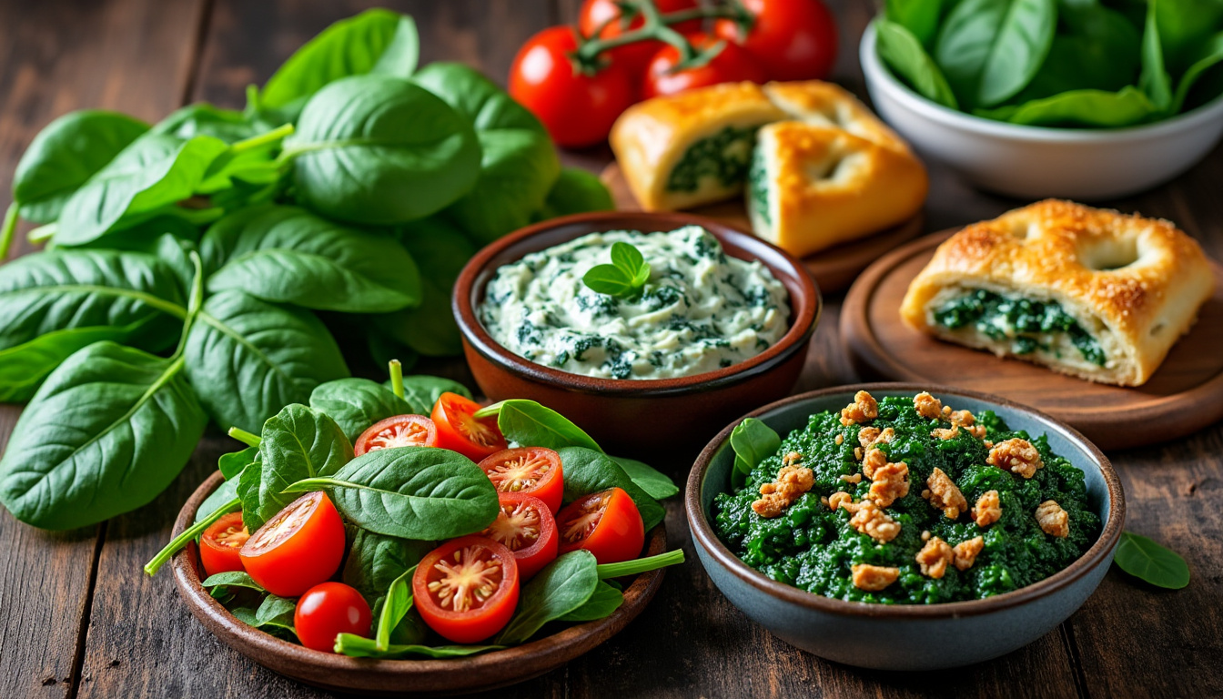 découvrez des recettes simples et savoureuses à base d'épinards, parfaites pour tous les goûts et faciles à préparer au quotidien.