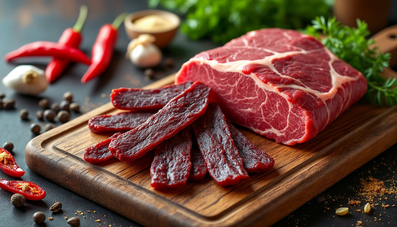 découvrez tout sur le beef jerky : son origine, une recette simple à réaliser et les bienfaits de cette délicieuse viande séchée.